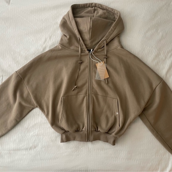 POPFLEX Tan Oversized Jacket Relaxed Fit - Picture 2 of 4